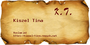 Kiszel Tina névjegykártya